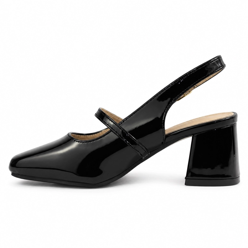 ZAPATO CHAROL MARY JANE TACON CUADRADO H2705 - 5