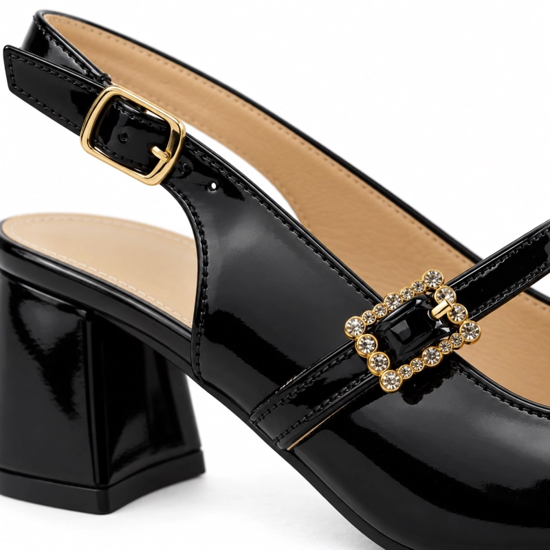 ZAPATO CHAROL MARY JANE TACON CUADRADO H2705 - 8