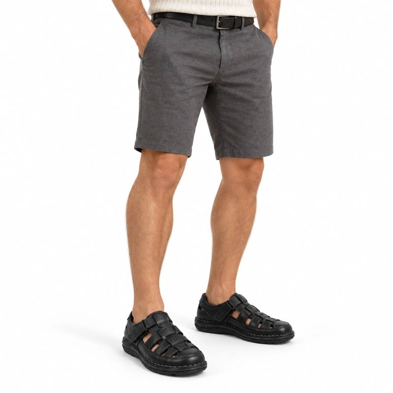 SANDALIA CUERO VELCRO PUNTA REDONDA D11 - 3