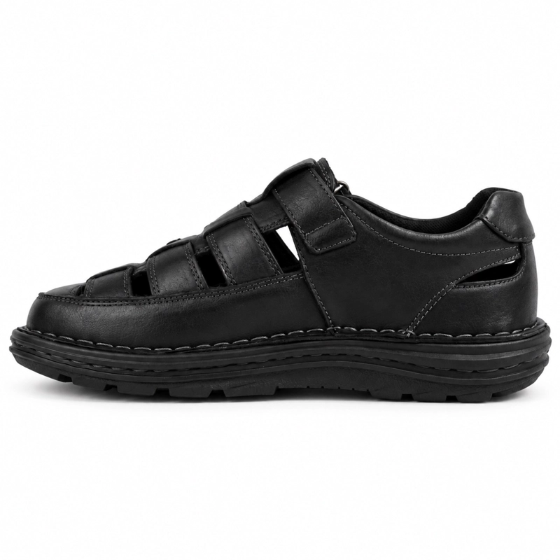 SANDALIA CUERO VELCRO PUNTA REDONDA D11 - 5