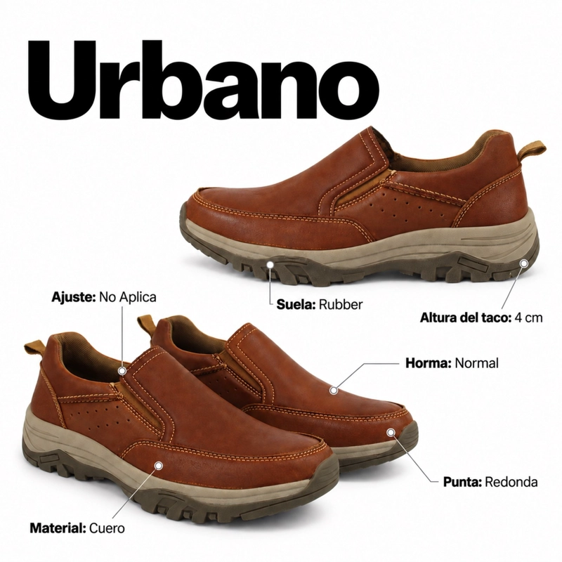 ZAPATO DE CUERO PUNTA REDONDA D16 - 7