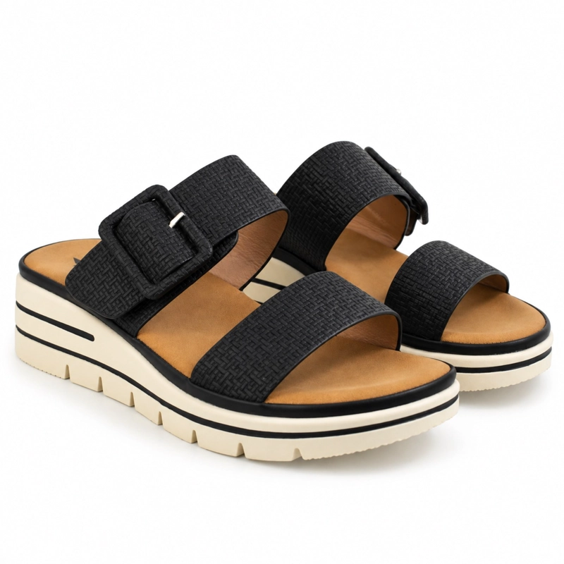 SANDALIA DE SLIP ON PLATAFORMA 4CM PUNTA ABIERTA - 2
