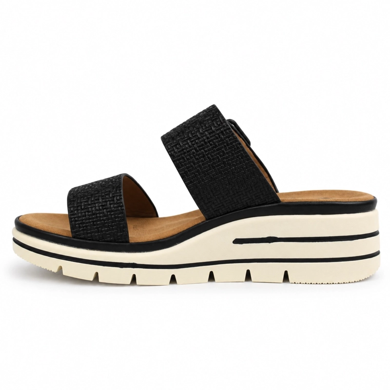 SANDALIA DE SLIP ON PLATAFORMA 4CM PUNTA ABIERTA - 5