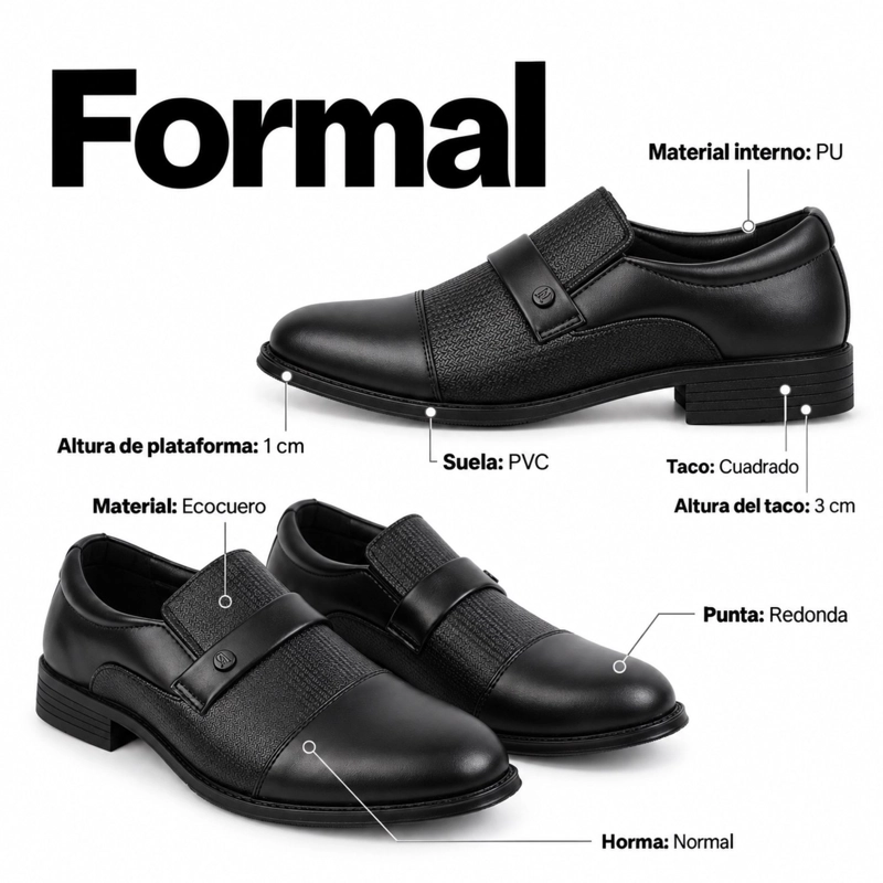 ZAPATO FORMAL ECOCUERO D-12 - 7