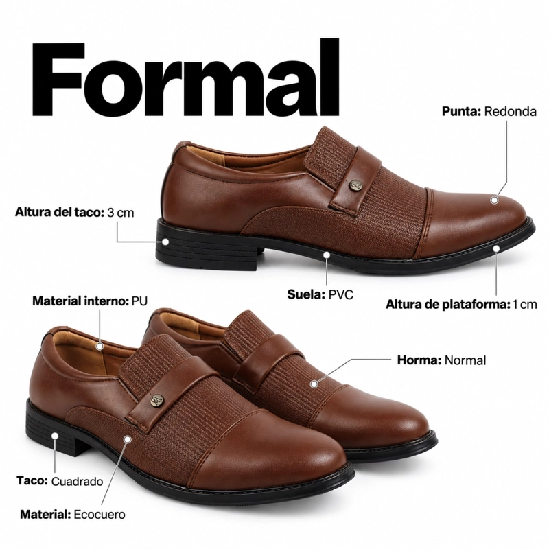 ZAPATO FORMAL ECOCUERO D-12 - 7