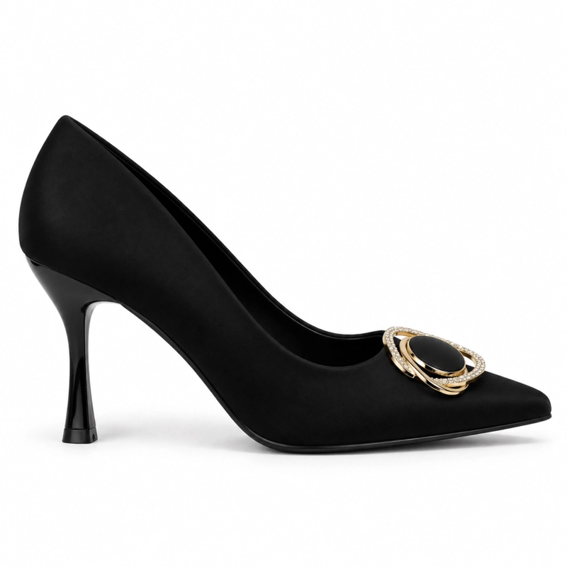 ZAPATO ELEGANTE TACON AGUJA PUNTIAGUDO - 1
