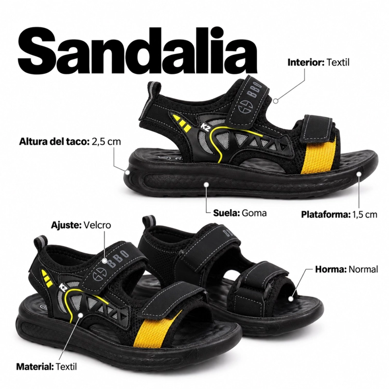 SANDALIA VERANO TEXTIL TALLA 31-36 - 7