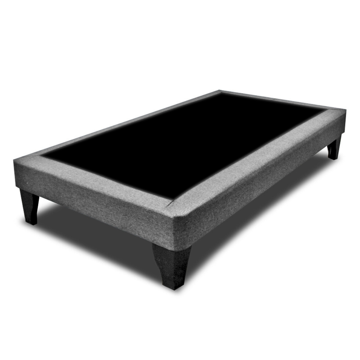 BASE CAMA EUROPEA DULCES SUEÑOS 1.5 PLAZA 190X105 GRIS CLARO LINO - 1