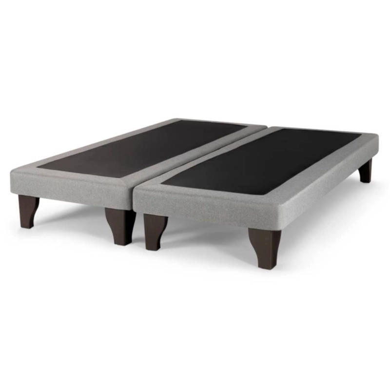 BASE CAMA EUROPEA DULCES SUEÑOS SÚPER KING GRIS CLARO FELPA - 1