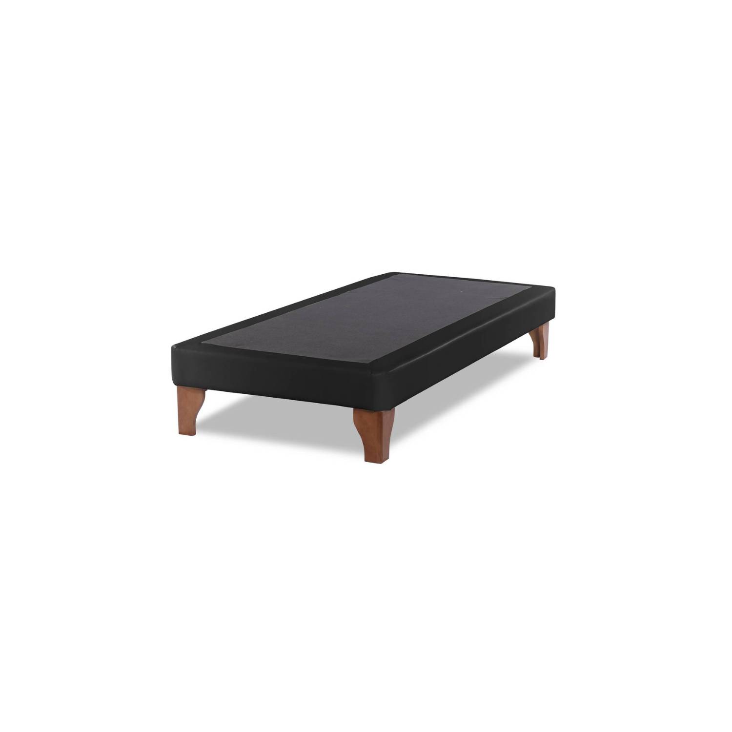 BASE CAMA EUROPEA DULCES SUEÑOS 1.5 105X200 NEGRO EN LINO - 1