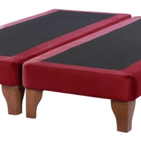 BASE CAMA EUROPEA DULCES SUEÑOS 2 PLAZAS 150X190 BURDEO EN FELPA - 1