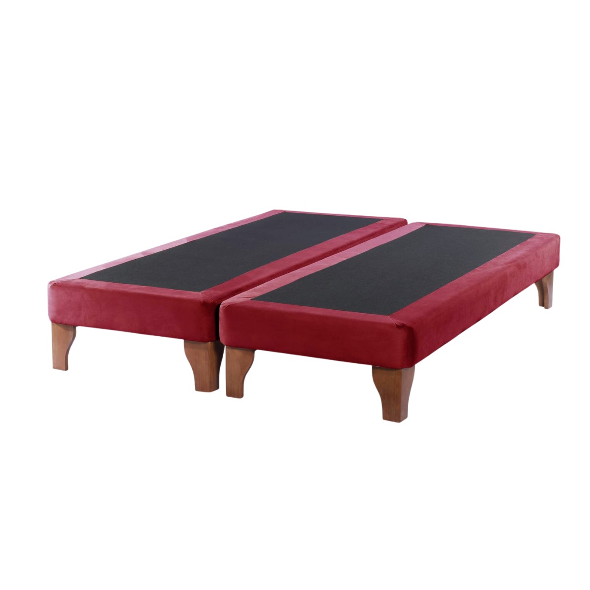 BASE CAMA EUROPEA DULCES SUEÑOS KING BURDEO EN FELPA - 1