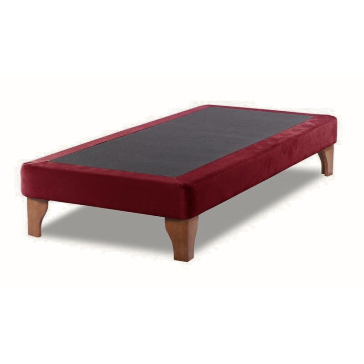 BASE CAMA EUROPEA DULCES SUEÑOS 1.5 PLAZA 105X190 BURDEO EN FELPA - 1
