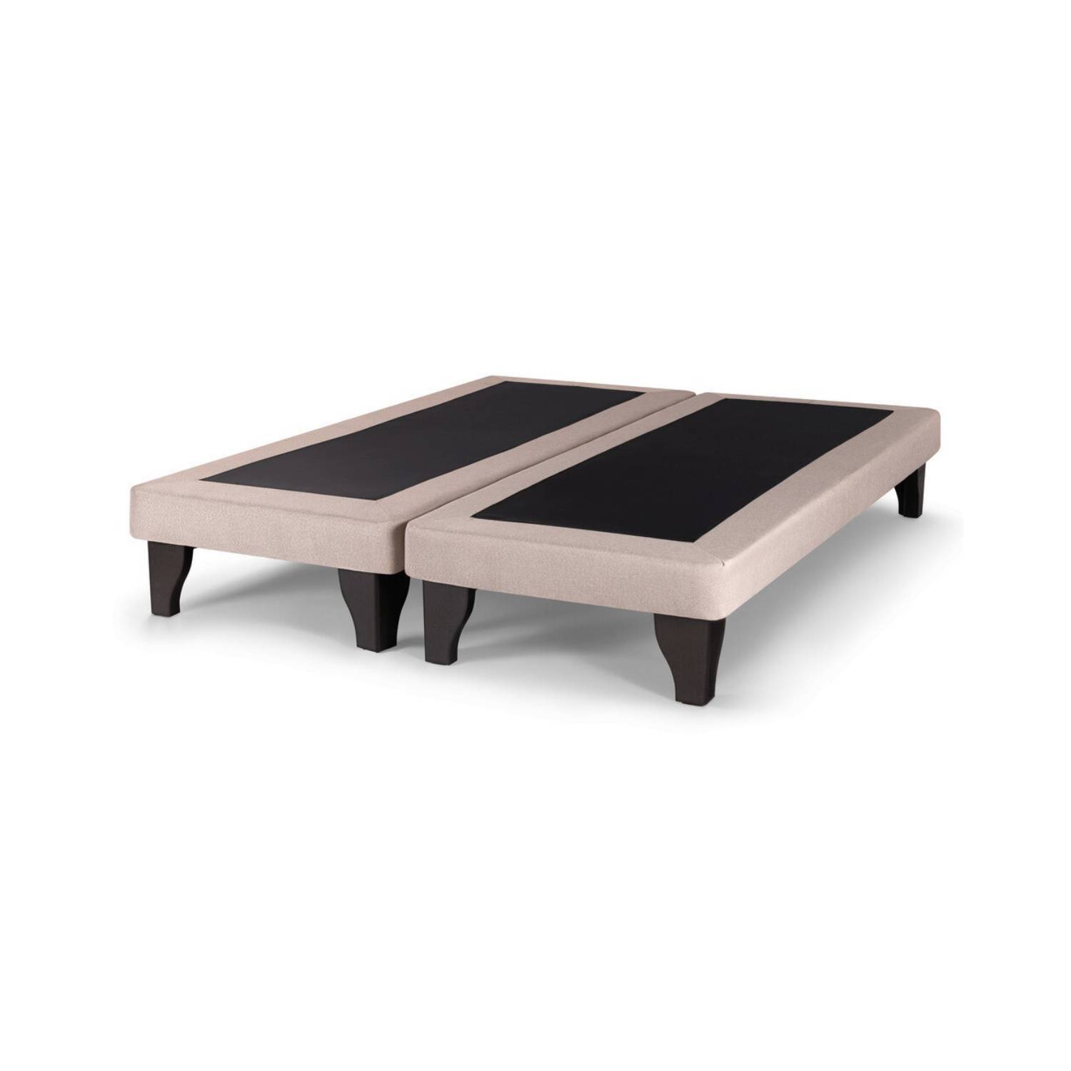 BASE CAMA EUROPEA DULCES SUEÑOS SÚPER KING BEIGE EN FELPA - 1