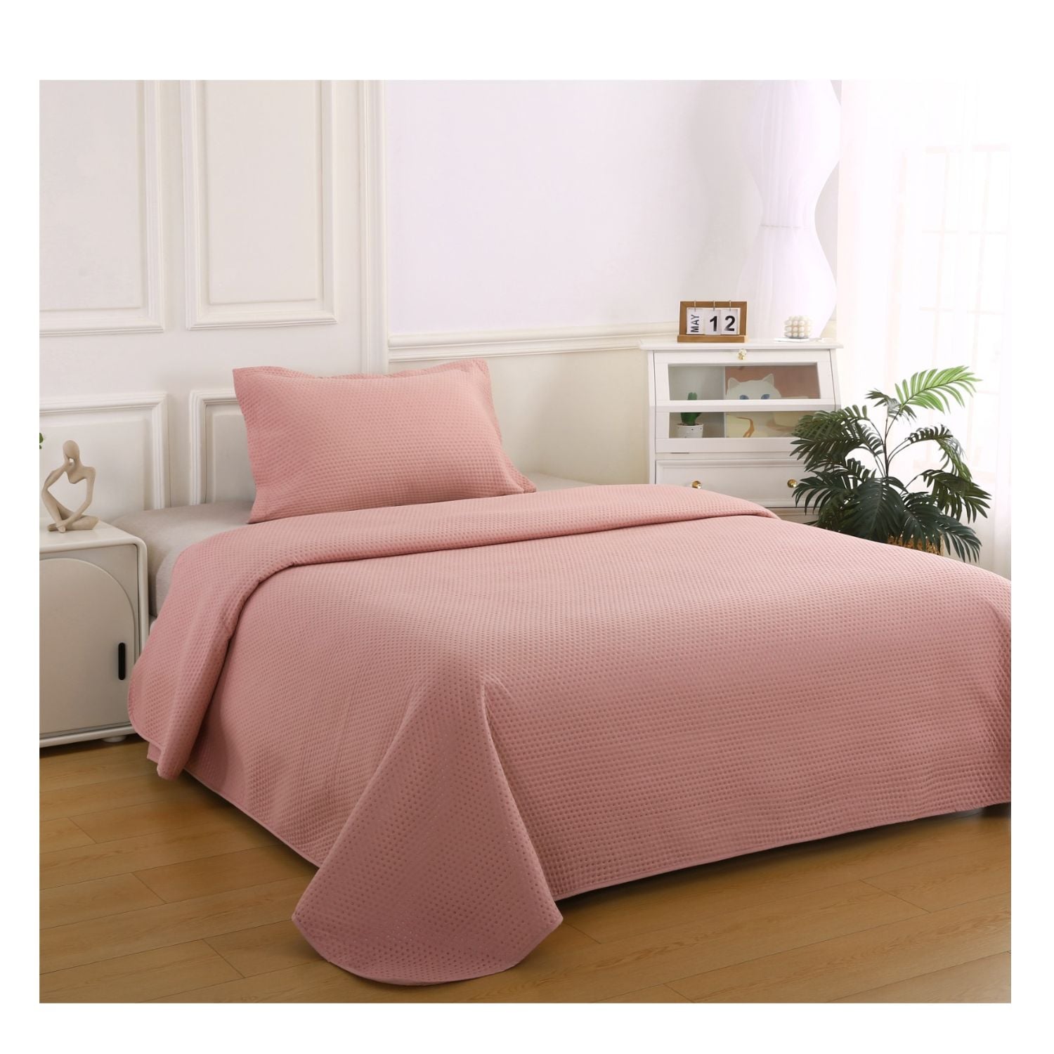 QUILT ATENAS ILLUSIONS SINGLE (APTO 1 PL Y 1.5 PL) ROSA - 1