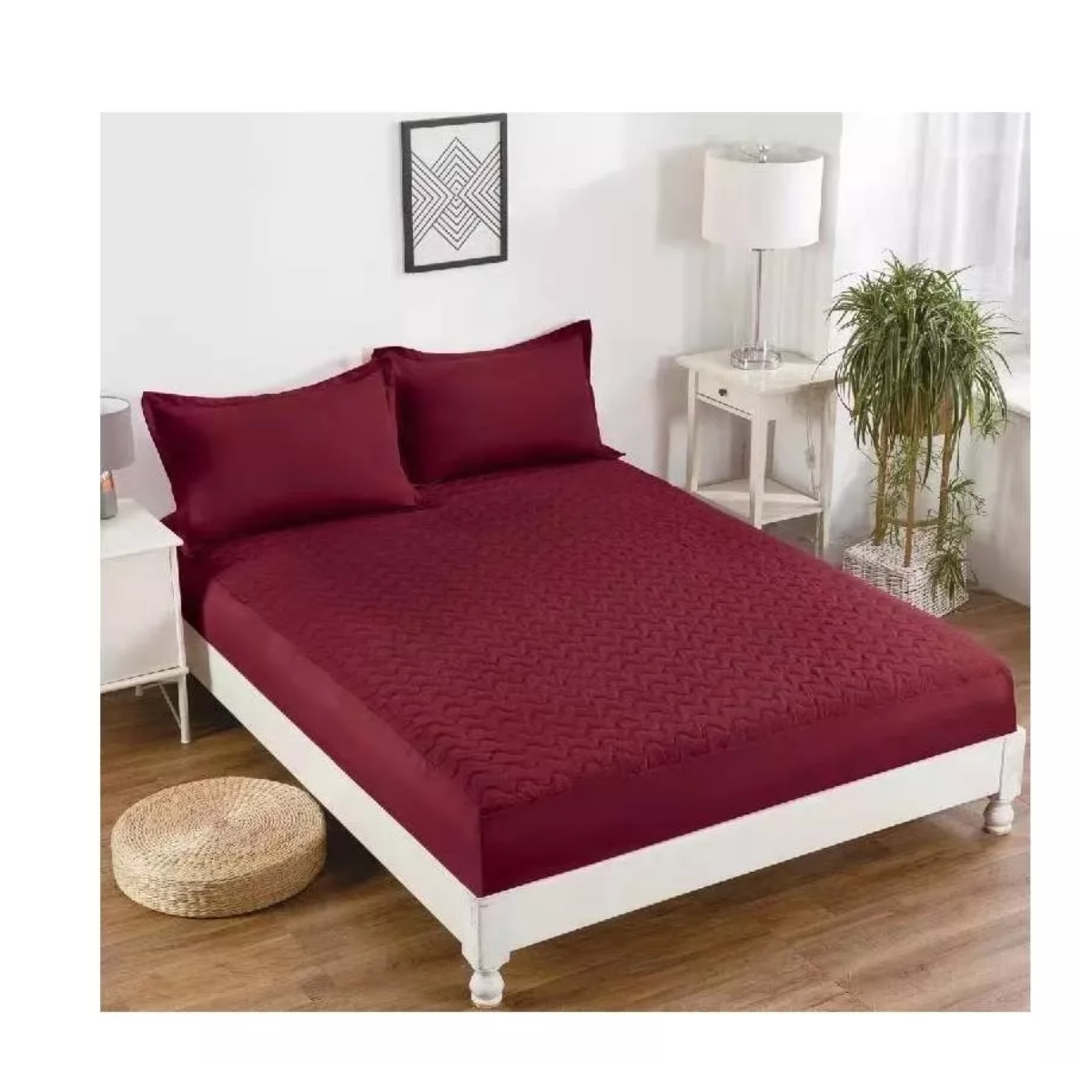 CUBRECOLCHON IMPERMEABLE 2 PLAZAS BURDEO - 1