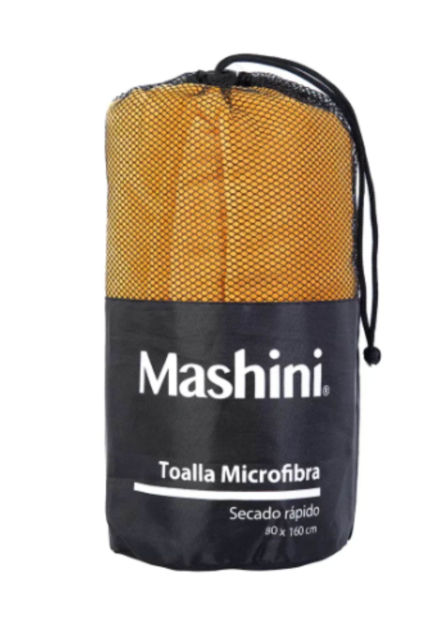 TOALLA DEPORTIVA FLUOR 80X160 MASHINI SECADO RAPIDO NARANJO - 1