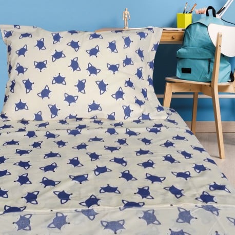 SABANAS DE 1.5 PLAZA INFANTIL DE 144 HILOS MARCA ILLUSIONS FOX - 1