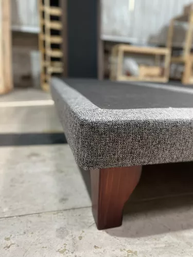 BASE EUROPEA PREMIUM 2 PLAZAS ( ESPUMA , PATAS ROSEN ) 150X190 GRIS OSCURO - 3