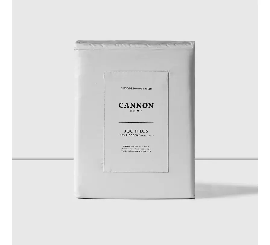 SABANAS KING CANNON 300 HILOS 1OO% ALGODON PEARL - 1