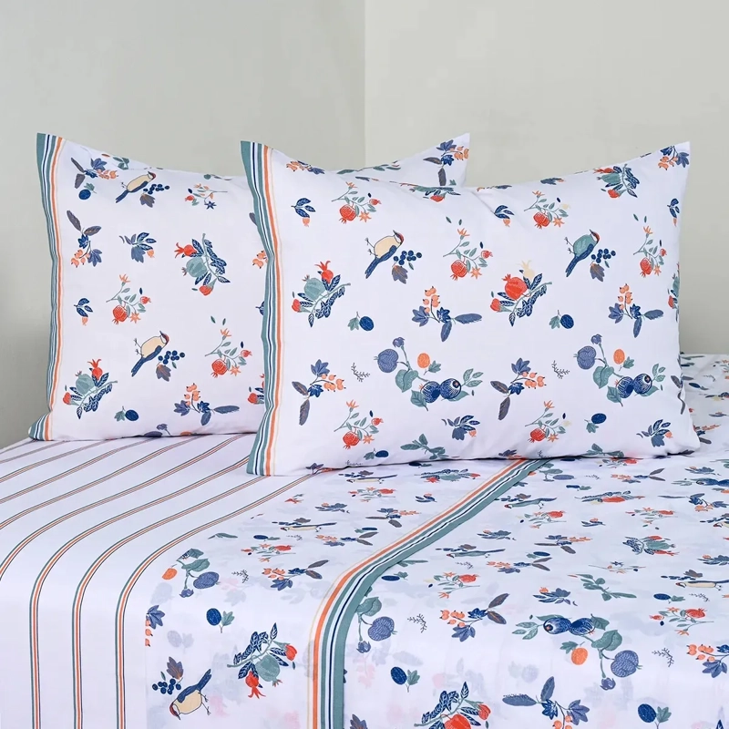 SABANAS 1.5 PLAZAS AF CANNON 144 HILOS CITRUS AZUL - 1
