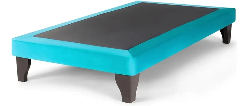 BASE DE CAMA EUROPEA 1 PLAZAS GRIS OSCURO EN FELPA 90X190 - 1