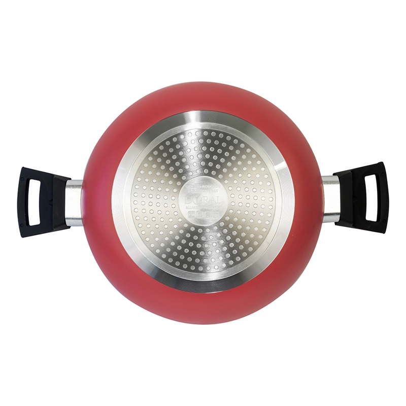 OLLA ARROCERA LOMBARDI ANTIADHERENTE MARCA DORAL ROJO 24 CM - 2