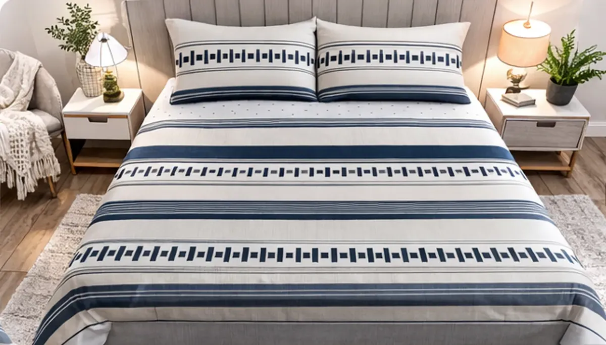 SABANA 2 PLAZA PREMIUM COMPOSE 144 HILOS DOMINO - 2