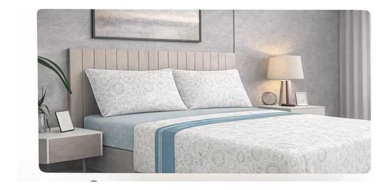 SABANA 2 PLAZA PREMIUM COMPOSE 144 HILOS PATTERN - 4