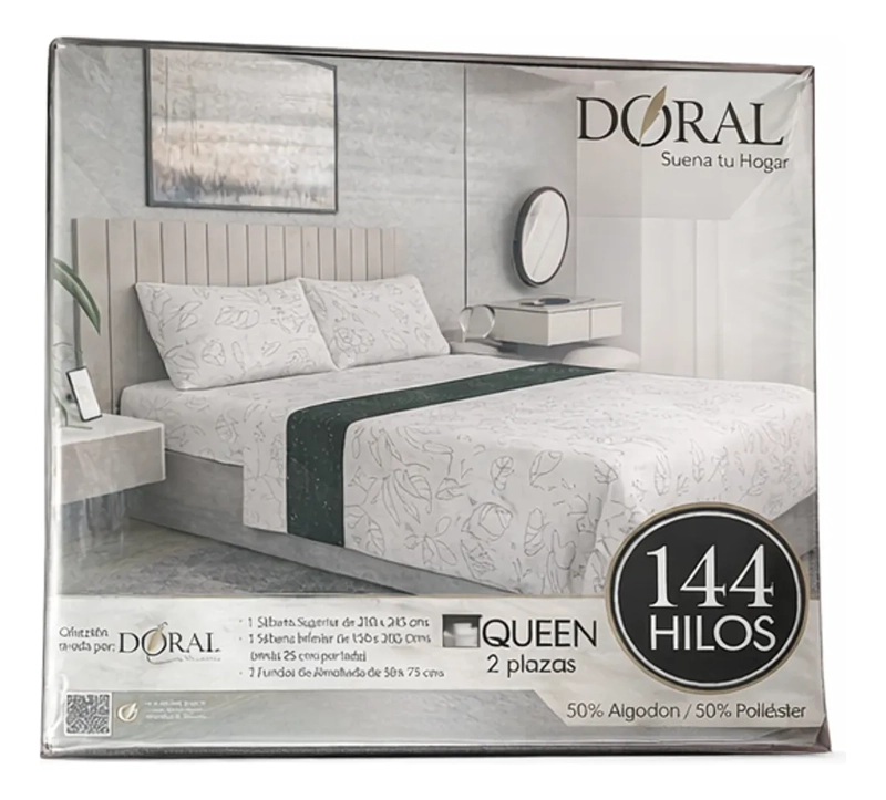 SABANA 2 PLAZA PREMIUM COMPOSE 144 HILOS SWISS - 4