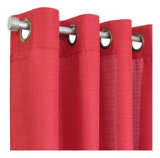 SET DE CORTINAS MONACO DE 8 PIEZAS 140X220CM MARCA IDETEX TERRACOTA - 1