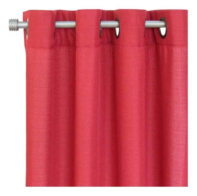 SET DE CORTINAS MONACO DE 8 PIEZAS 140X220CM MARCA IDETEX TERRACOTA - 2