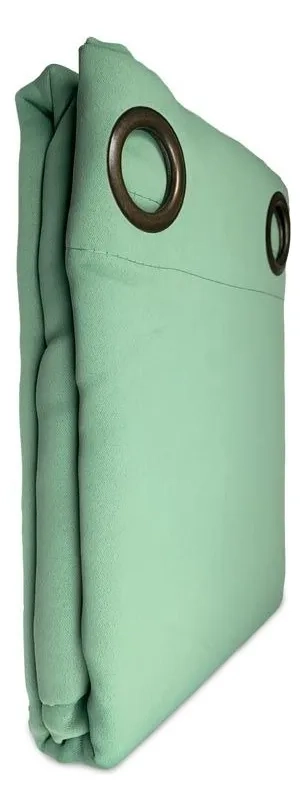 CORTINA TERMICA BLACKOUT VICTORIA DORAL 135X220 ( 2 PAÑOS) VERDE CLARO - 1