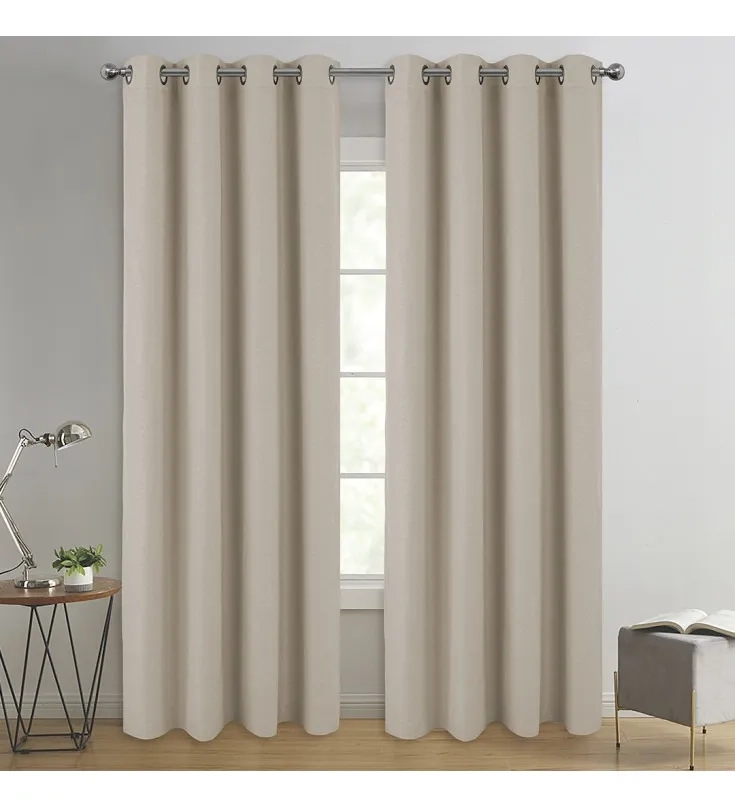 SET CORTINA TERMICA BLACKOUT IDETEX 140X220 ILLUSIONS PERLA - 1