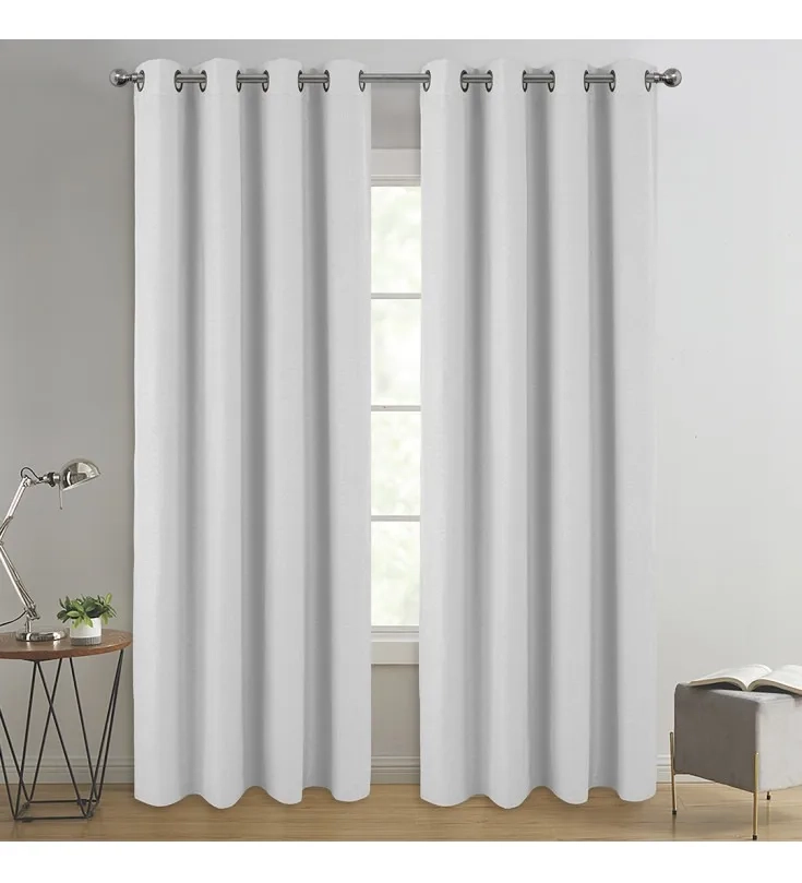 SET CORTINA TERMICA BLACKOUT IDETEX 140X220 ILLUSIONS GRIS - 1