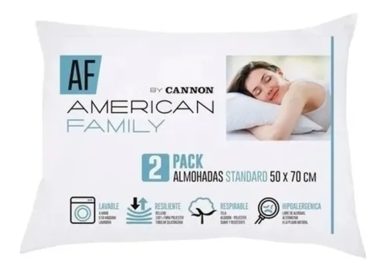 ALMOHADAS CANNON SET DE 2 AMERICAN FAMILY 50X70 - 2