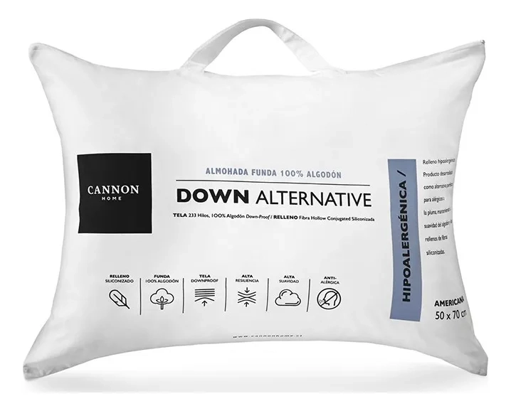 ALMOHADA KING DOWN ALTERNATIVE CANNON 50X90 BLANCO - 1