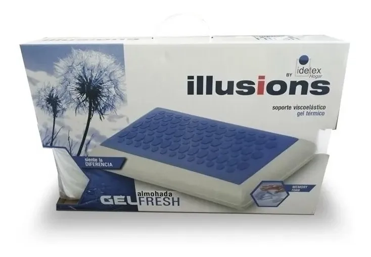 ALMOHADA VISCOELASTICA ILUSSION GEL FRESH REFRESCANTE 40X60 BLANCO - 1