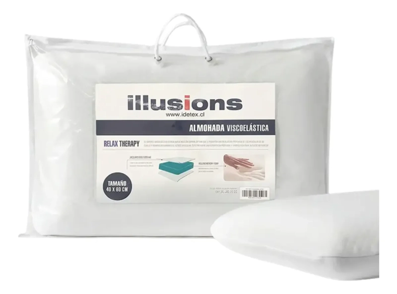 ALMOHADA VISCOELASTICA ILLUSSIONS 40X60 CM CON MEMORY - 1
