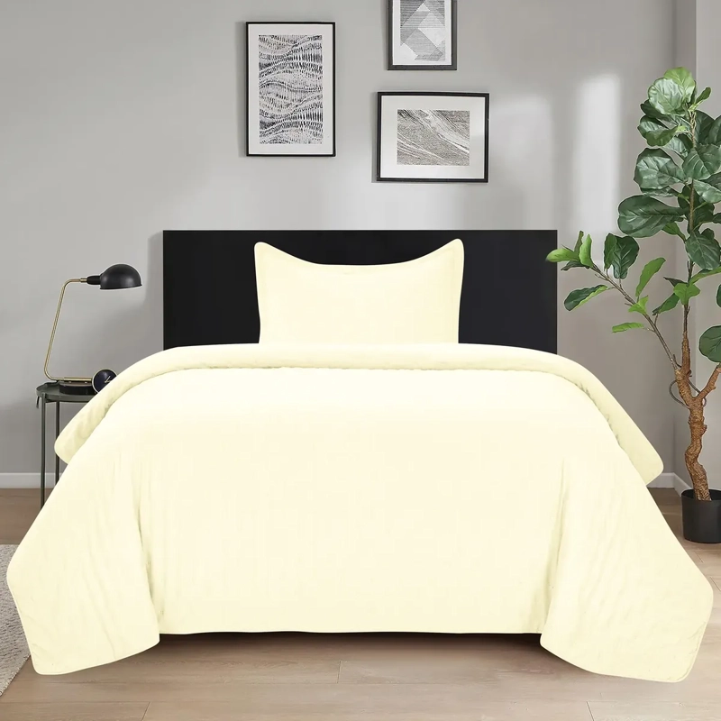 QUILT ROMA KING ILLUSIONS TEMPORADA PRIMAVERA -VERANO BUTTER - 1
