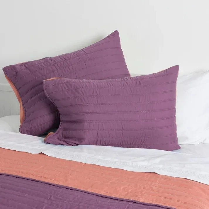 QUILT TOLEDO SINGLE (APTO 1PL- 1.5PL) MASHINI DISEÑO MODERNO MORADO/CORAL - 3