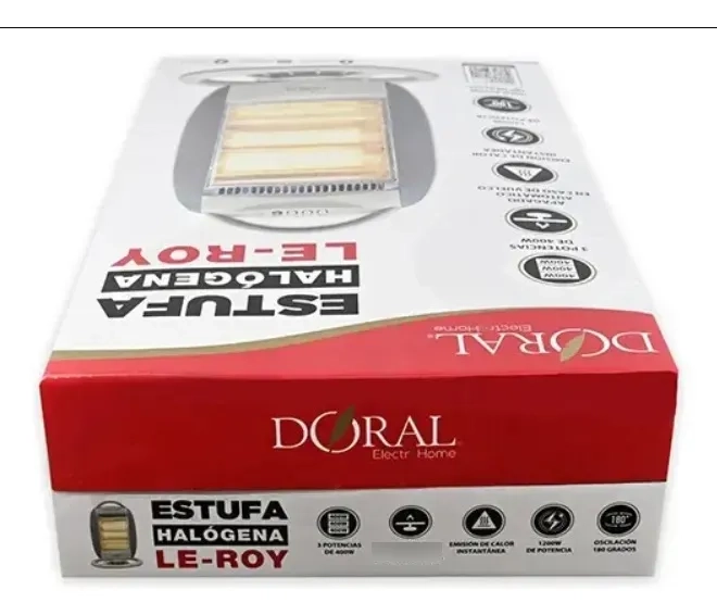 ESTUFA HALOGENA LE ROY 1200W 3 NIVELES DE POTENCIA - 3