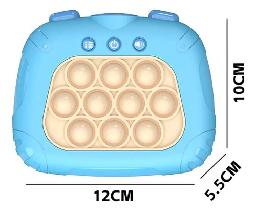 JUEGO ELECTRONICO POP ITS JUGUETE SENSORIAL ANTIESTRES - COLOR_80: CELESTE - 2