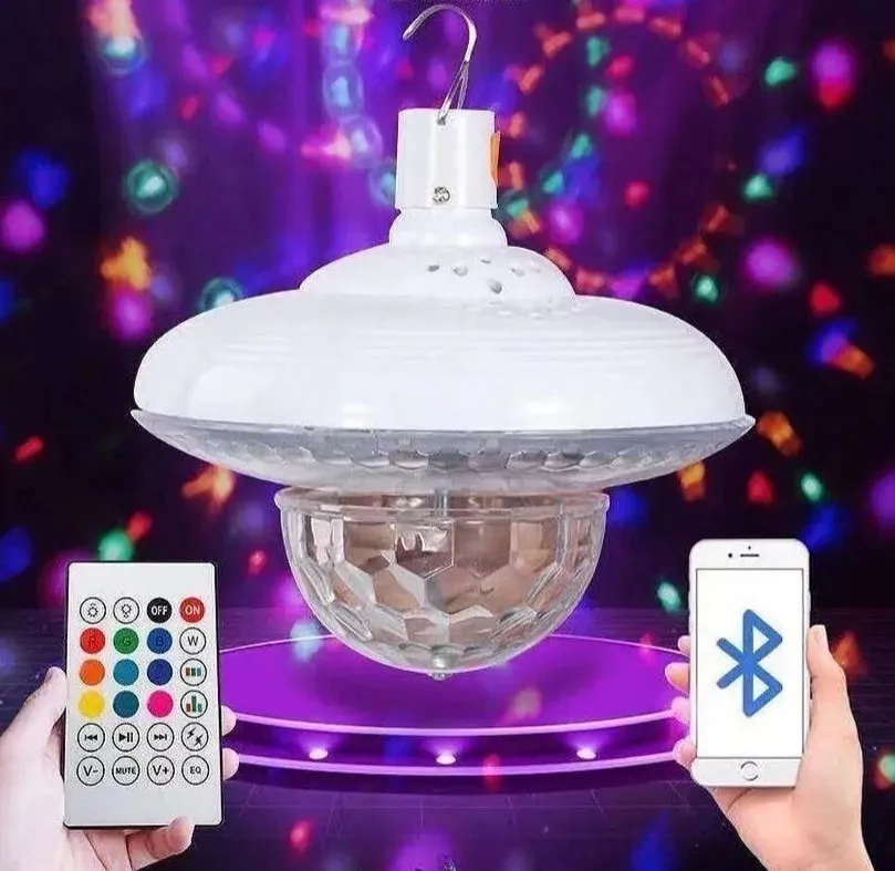 LUCES FIESTA OKEIPO + PARLANTE BLUETOOTH Y CONTROL REMOTO PROYECTOR - 1