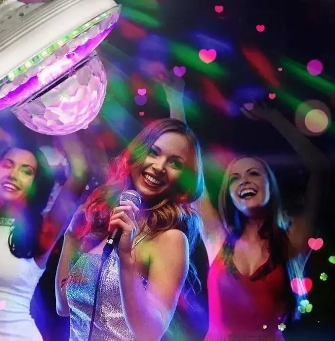 LUCES FIESTA OKEIPO + PARLANTE BLUETOOTH Y CONTROL REMOTO PROYECTOR - 4