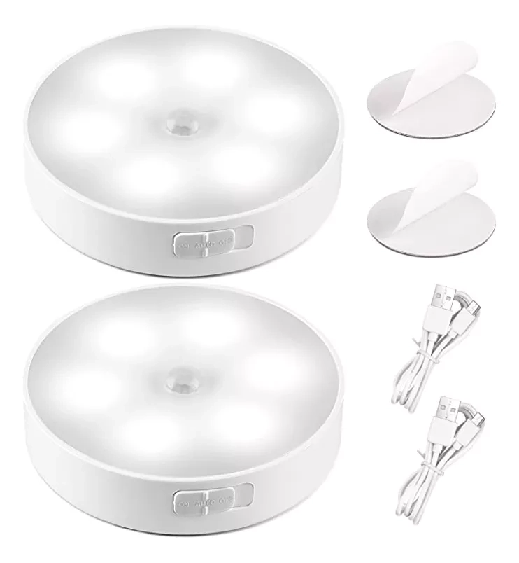 LUZ LED RECARGABLE OKEIPO 2 UND. USB CON SENSOR MOVIMIENTO - 1