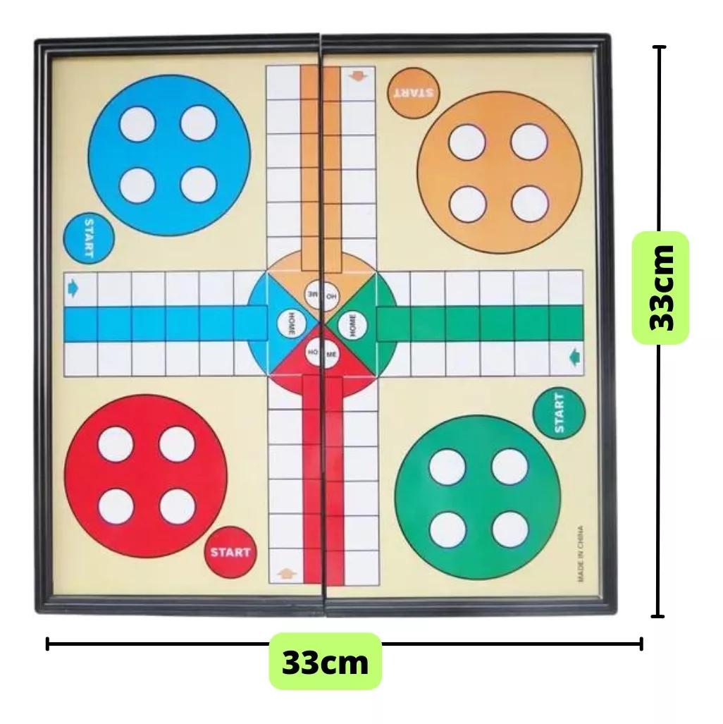 JUEGO OKEIPO LUDO 33CM X 33CM MAGNÉTICO DISEÑO VIAJERO - 3