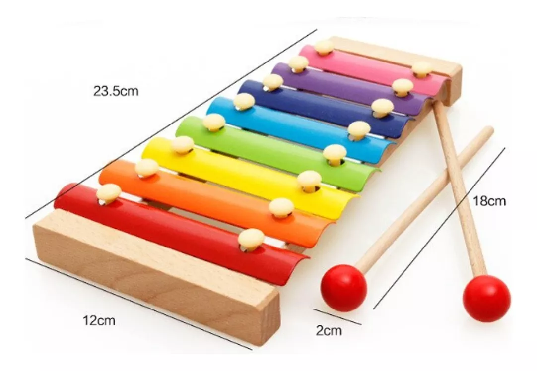 XILÓFONO OKEIPO DIDÁCTICO 8 NOTAS MUSICAL MADERA NIÑOS - 3