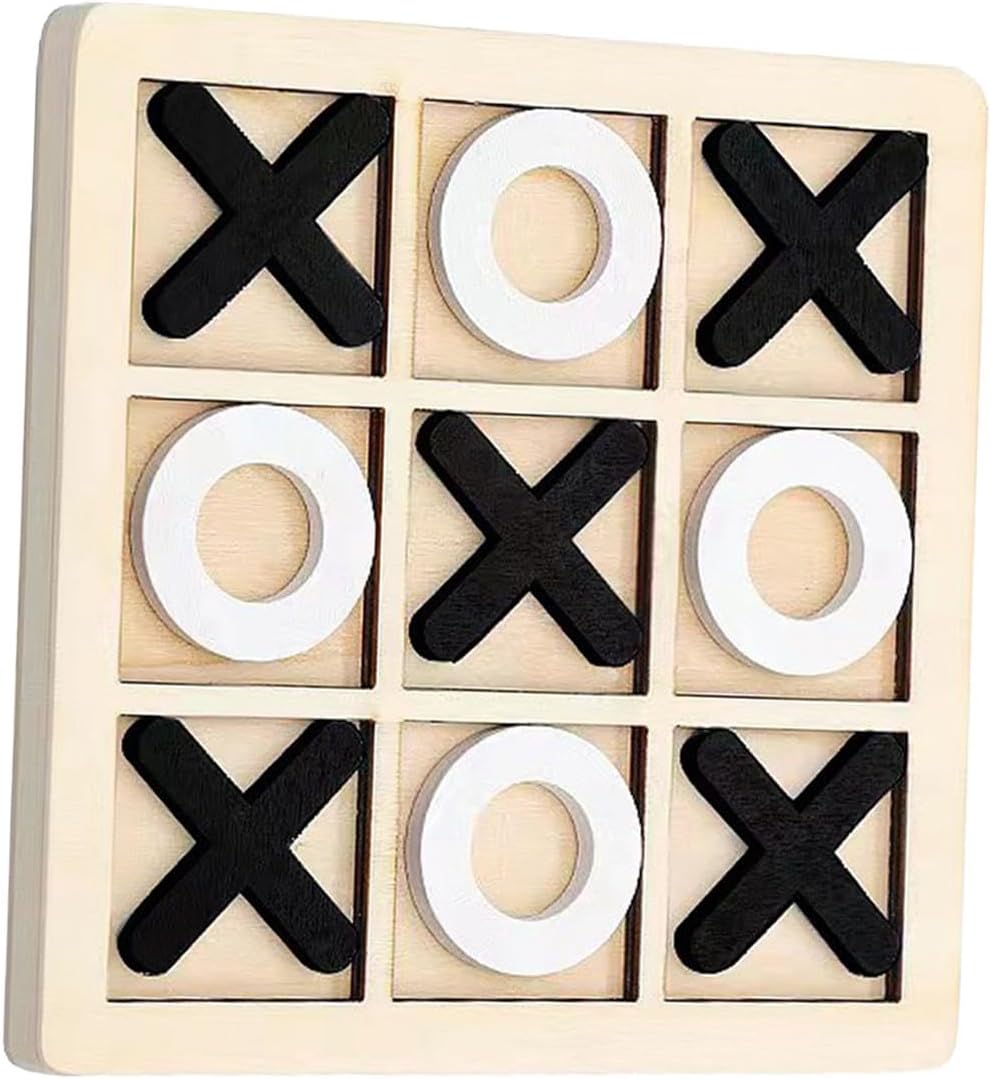 JUEGO DE MESA GATO TIC TAC TOE DE MADERA - 3