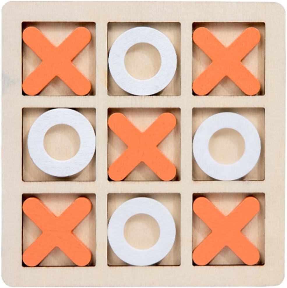 JUEGO DE MESA GATO TIC TAC TOE DE MADERA - 4